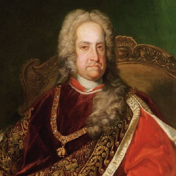 Kaiser Karl VI. im Vliesornat / Johann Gottfried Auerbach auf wikipedia, public domain