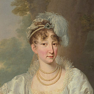 Ausschnitt des Gemäldes von Kaiserin Maria Ludovica (1787-1816) von einem unbekannten Künstler. Undatiert.