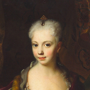 Maria Anna / Kunsthistorisches Museum Wien, Austria Ausschnitt des Gemäldes der Maria Anna (1718-1744) von Andreas Möller. Datiert 1727.