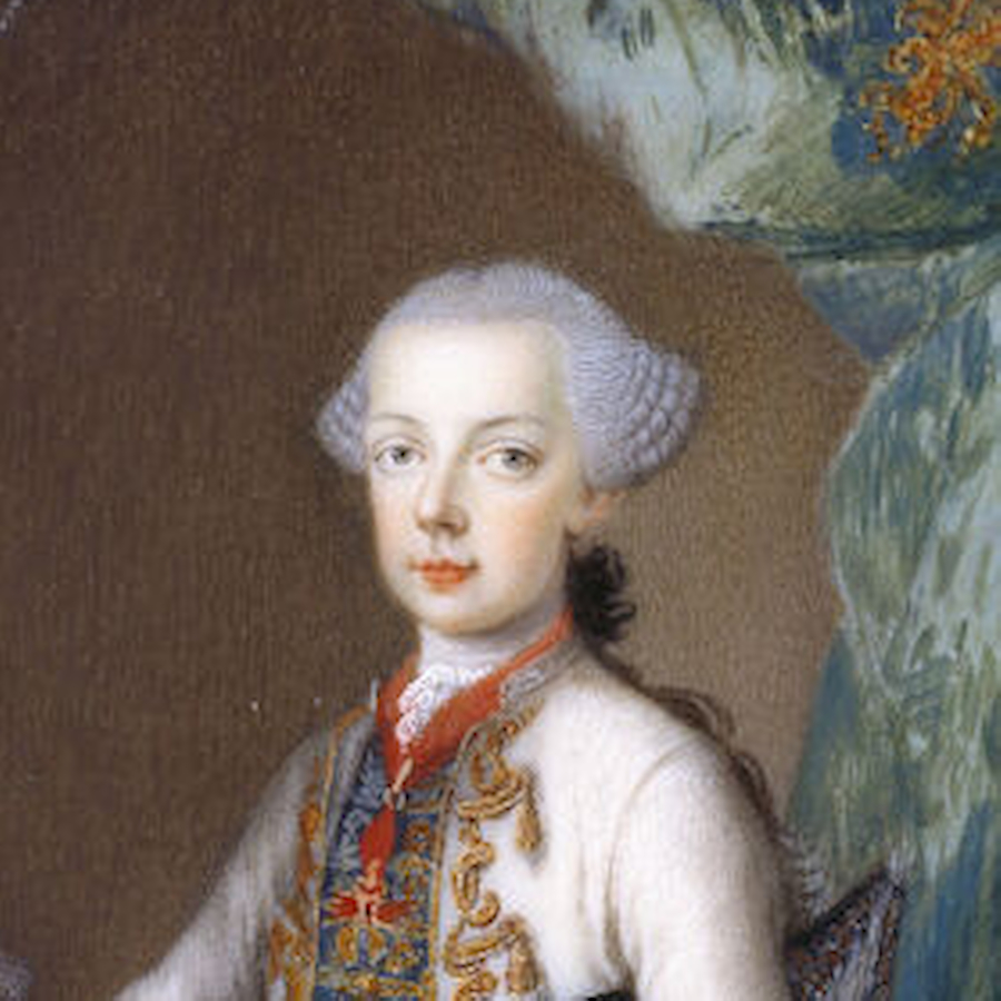 Karl Josef / Österreichische Nationalbibliothek Detail from the painting by Karl Josef (1745–1761), attributed to Johann Christoph von Reinsberger. Circa 1760.