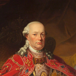 Ausschnitt des Gemäldes des Kaisers Leopold II. (1747-1792) von Leopold Stöber. Datiert 1831.